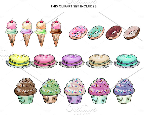 Super Sweet! Vol. 2 Clipart Set in Illustrations - product preview 2
