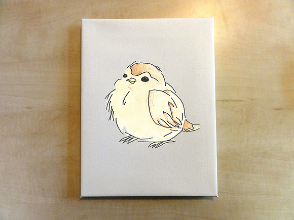 Little Birdie Watercolor in Illustrations - product preview 1