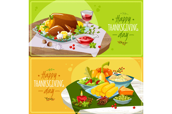Happy thanksgiving set in Illustrations - product preview 2