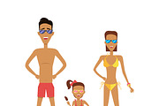 Family in Swimming Attire