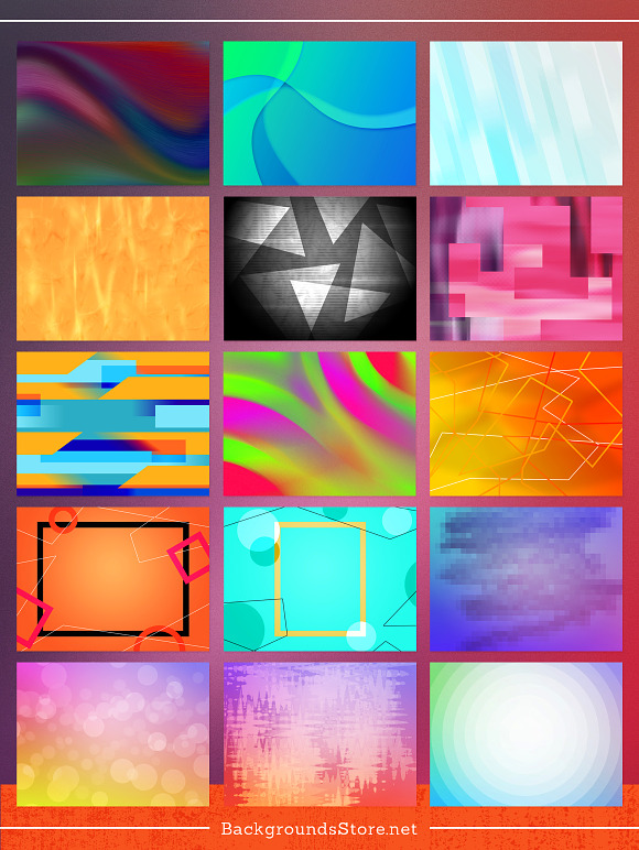 Abstract Backgrounds Set in Textures - product preview 2