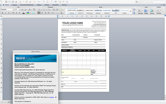 Wholesale Order Form in Stationery Templates - product preview 2