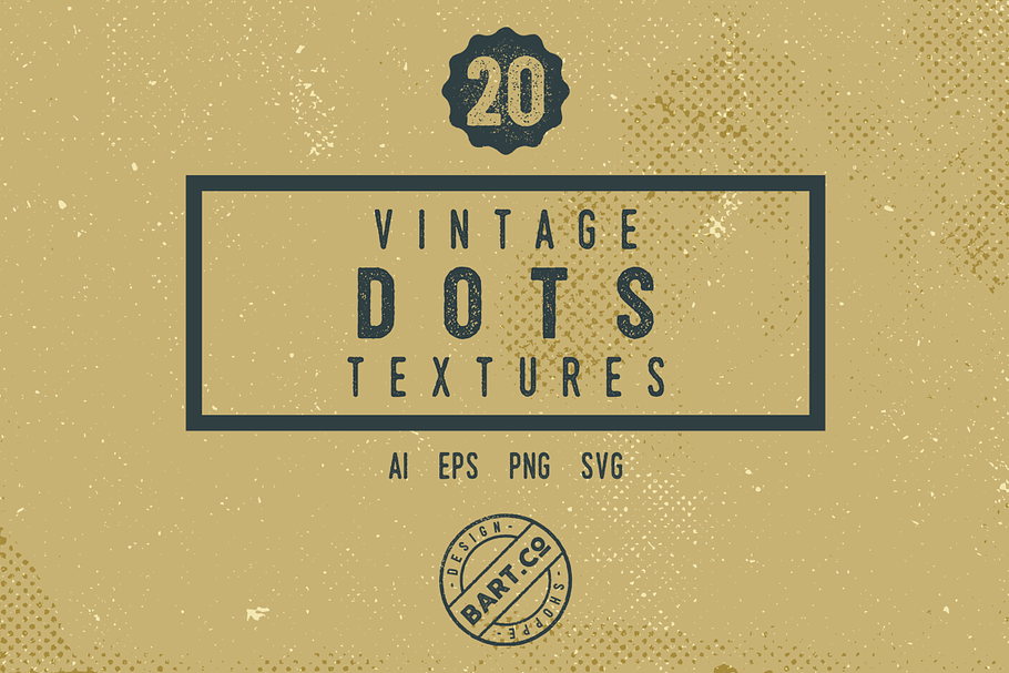 20 Vintage Halftone Textures in Textures - product preview 8