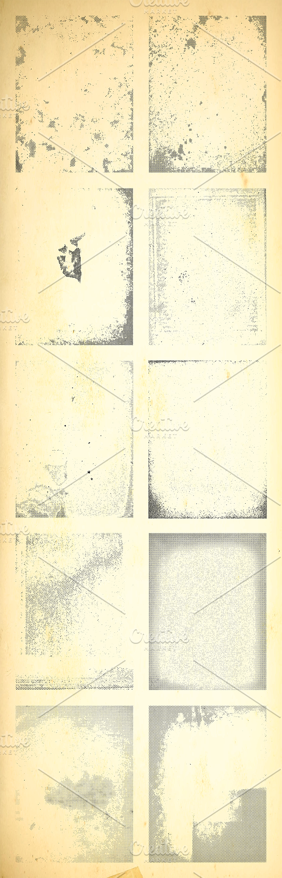 20 Vintage Halftone Textures in Textures - product preview 1