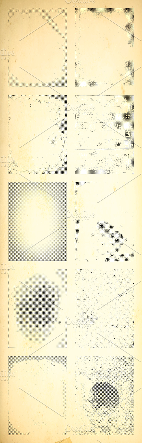 20 Vintage Halftone Textures in Textures - product preview 2