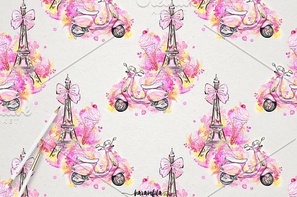 Paris Fashion Clipart in Illustrations - product preview 8