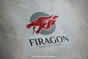 Fire Dragon Logo Template