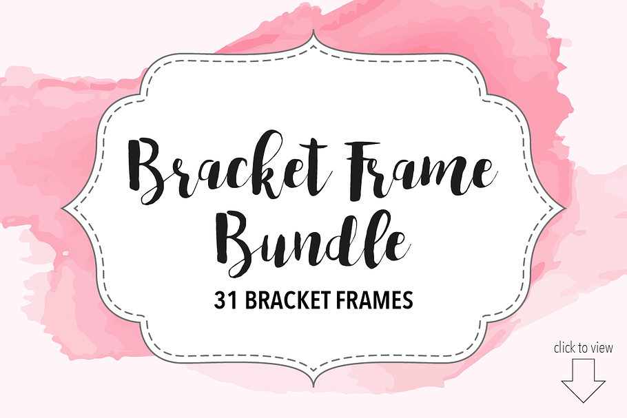 Bracket Frame Bundle Vector Png Custom Designed Graphic