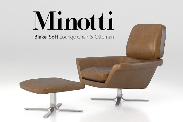 Minotti Blake-Soft lounge chair set