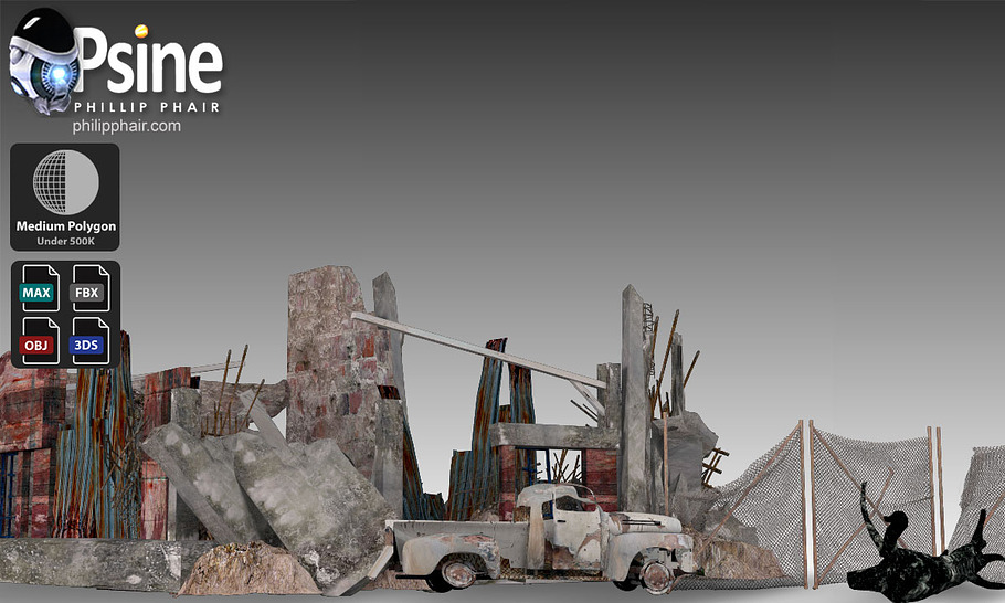 Car & Building Wreck in Architecture - product preview 1