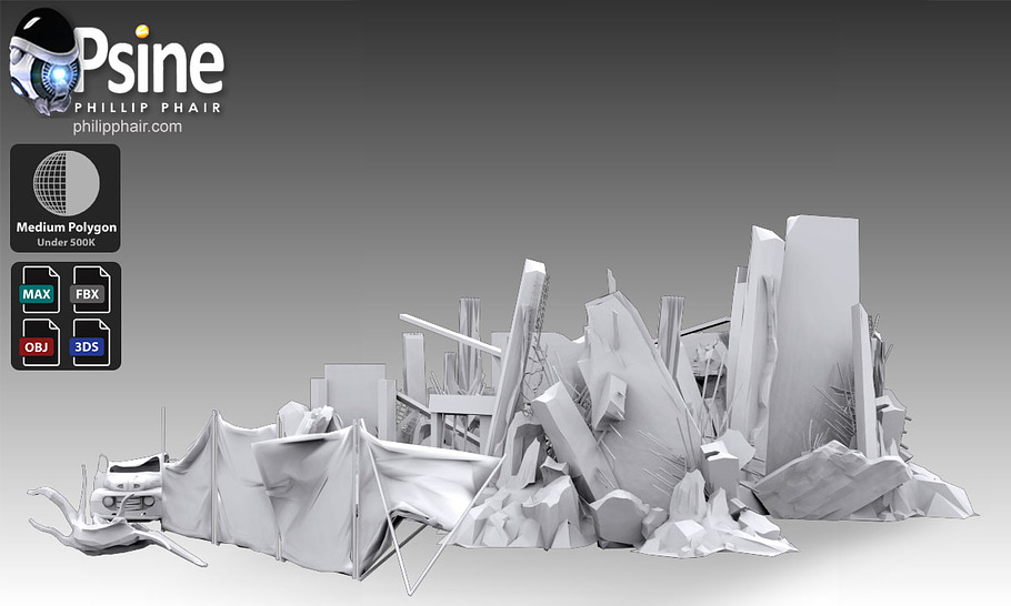 Car & Building Wreck in Architecture - product preview 7
