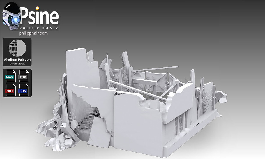 Car & Building Wreck in Architecture - product preview 8