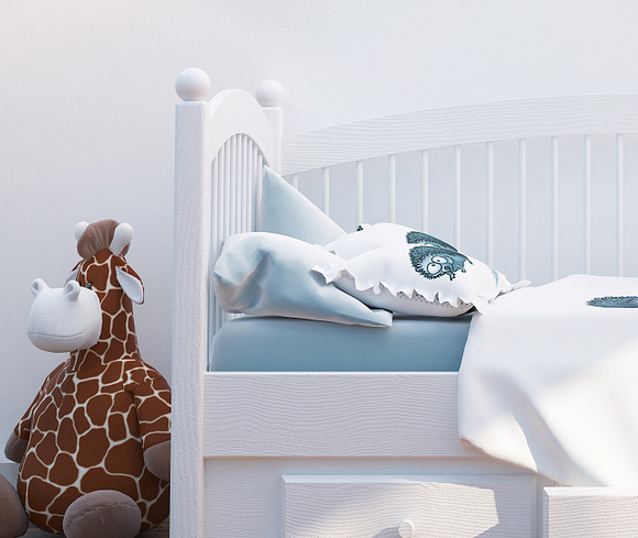 interior PSD, Nursery room photo in Print Mockups - product preview 3
