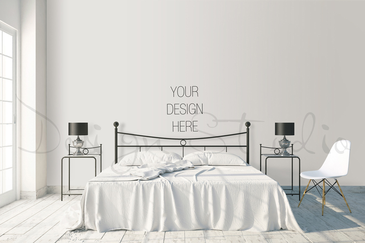 interior PSD, Bedroom photography in Print Mockups - product preview 8