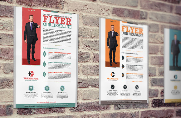 Corporate Flyer Set New Design in Flyer Templates - product preview 1