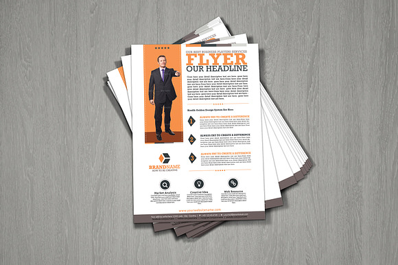 Corporate Flyer Set New Design in Flyer Templates - product preview 5