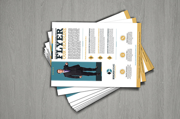 Corporate Flyer Set New Design in Flyer Templates - product preview 6