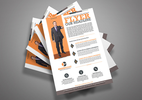 Corporate Flyer Set New Design in Flyer Templates - product preview 7