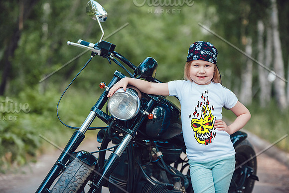 Little Bikers T-Shirt Mock-Up in Product Mockups - product preview 15