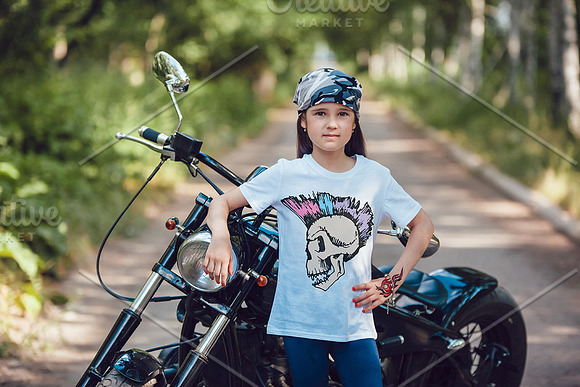 Little Bikers T-Shirt Mock-Up in Product Mockups - product preview 16