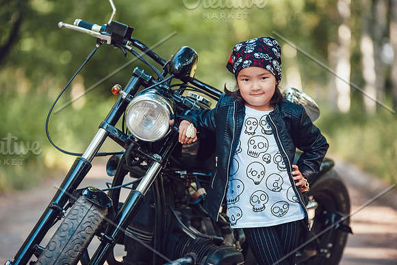 Little Bikers T-Shirt Mock-Up in Product Mockups - product preview 17
