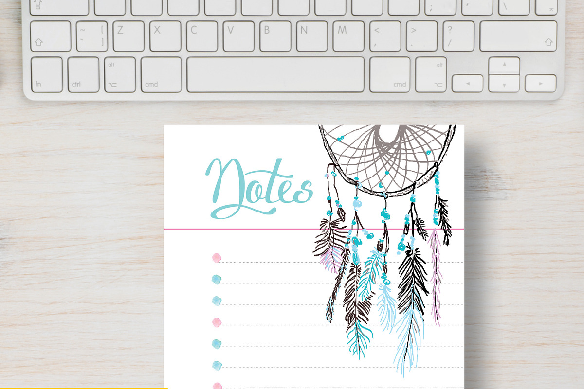 Notes Planner - Personal Size in Stationery Templates - product preview 8
