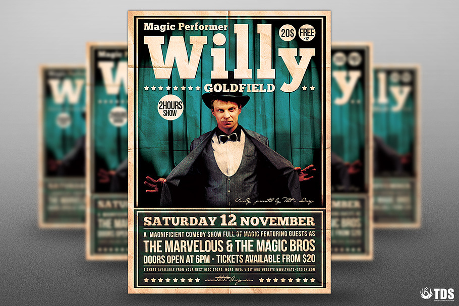Magic Performer Flyer Bundle in Flyer Templates - product preview 8