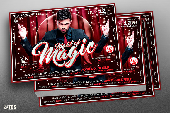 Magic Performer Flyer Bundle in Flyer Templates - product preview 2