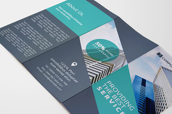 Business Tri-fold Brochure - SK in Brochure Templates - product preview 5