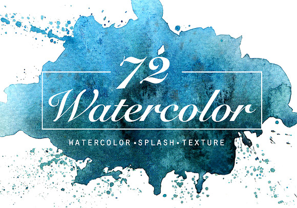 Watercolor Texture and Splatter in Textures - product preview 4