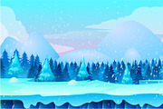 Winter Landscape 2d Game Application