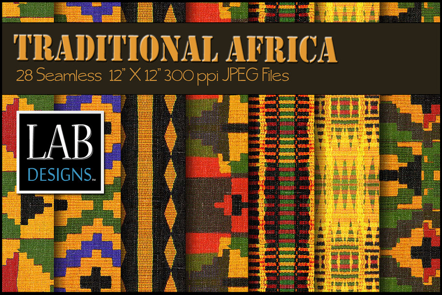 28 African Woven Fabric Textures