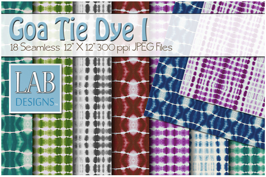 18 Goa Tie Dye Fabric Textures I