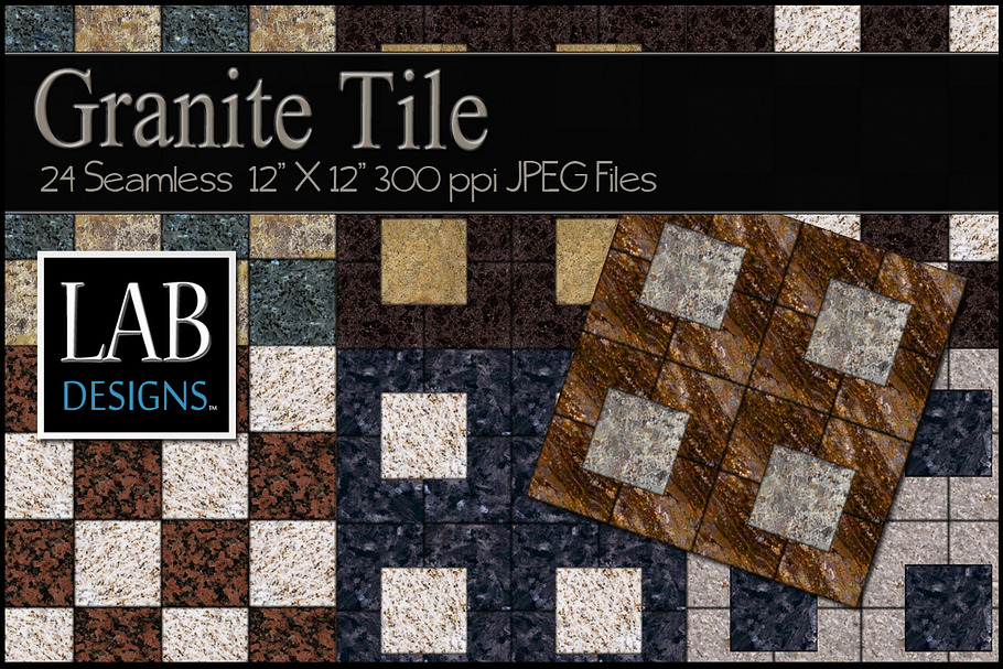24 Seamless Granite Tile Textures