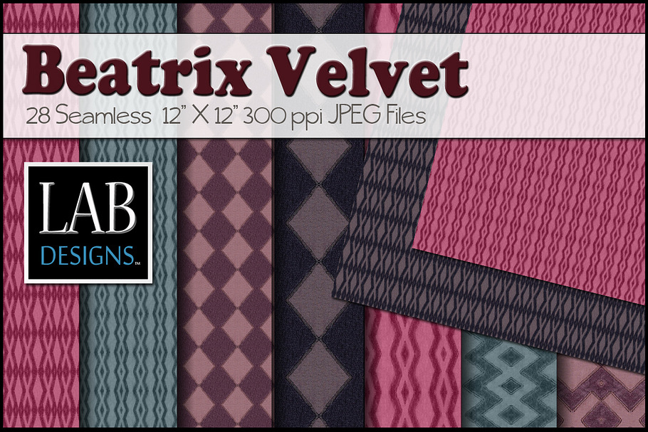 28 Patterned Velvet Fabric Textures