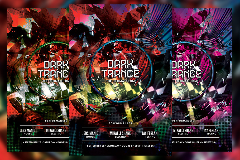 Dark Trance Flyer