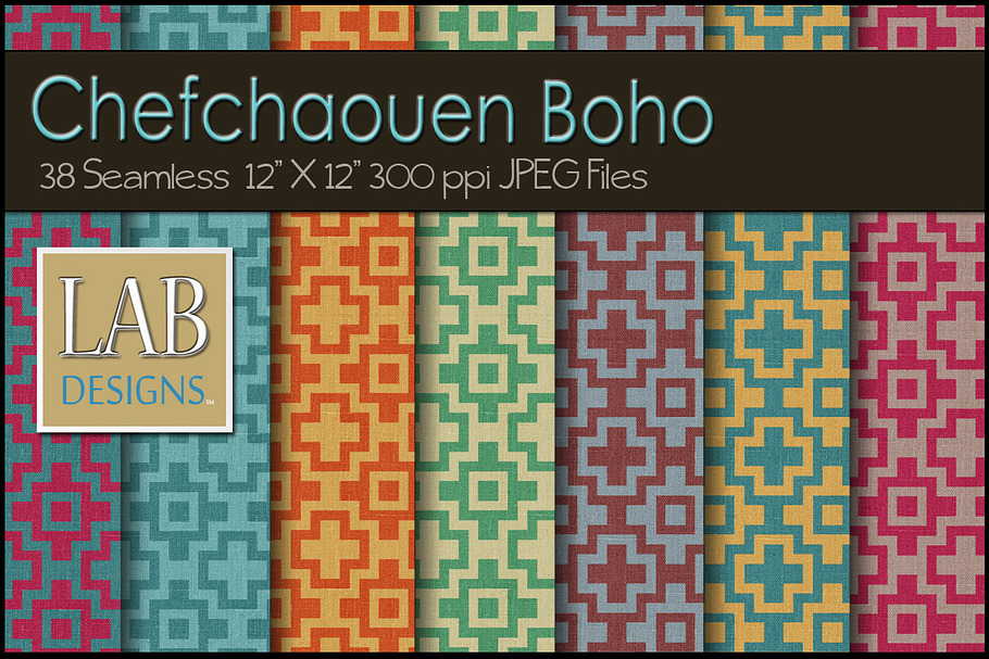 38 Boho Pattern Linen Fabric Texture