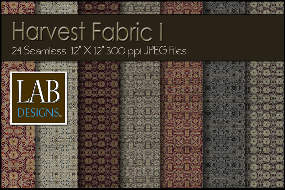 24 Seamless Fall Fabric Textures I