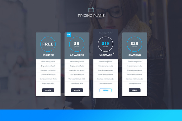 Quadro App - Mobile App PSD Template in Landing Page Templates - product preview 6