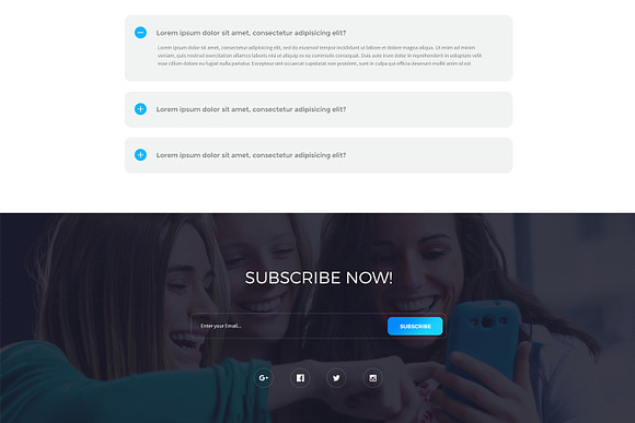 Quadro App - Mobile App PSD Template in Landing Page Templates - product preview 8