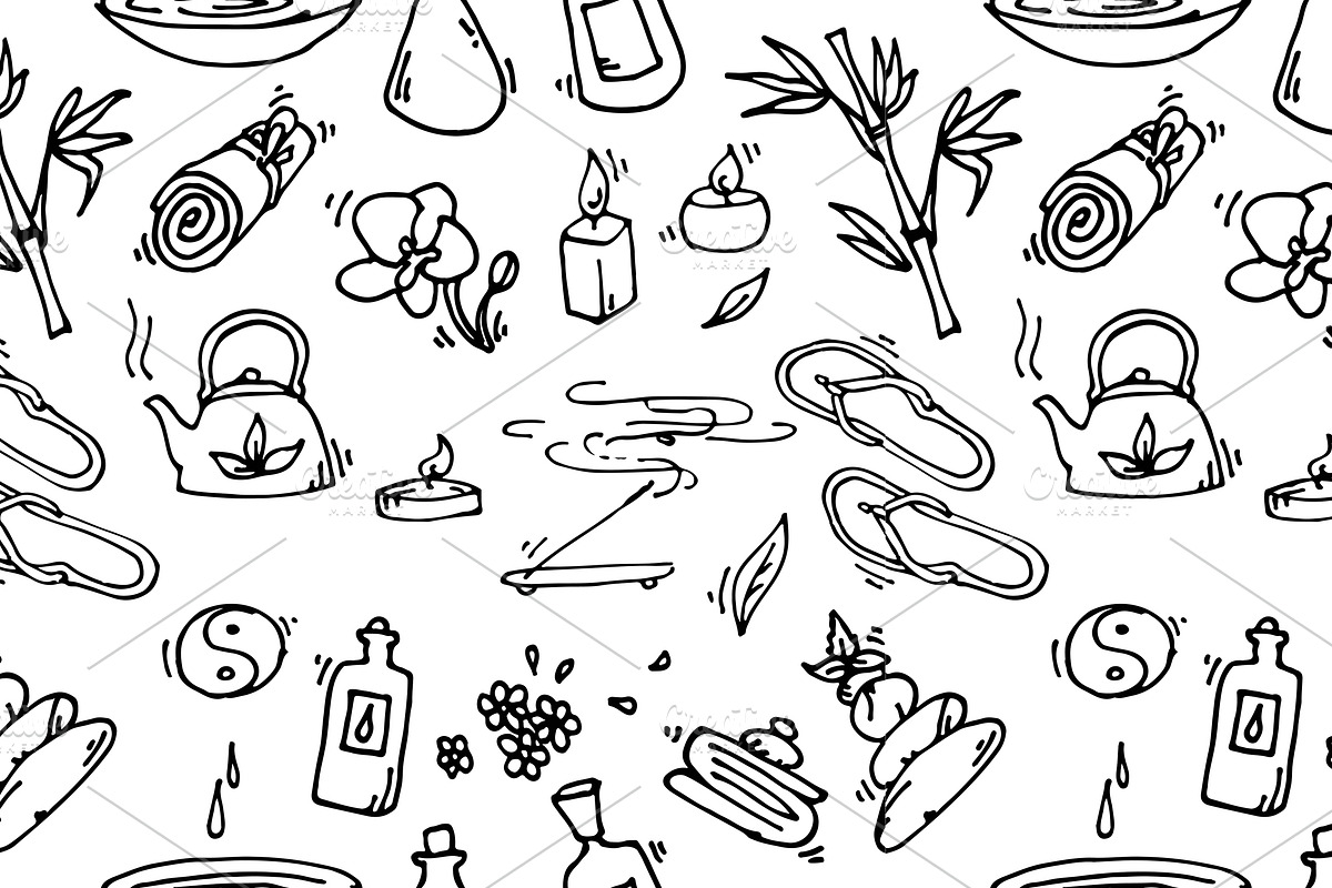 Spa seamless pattern in Patterns - product preview 8