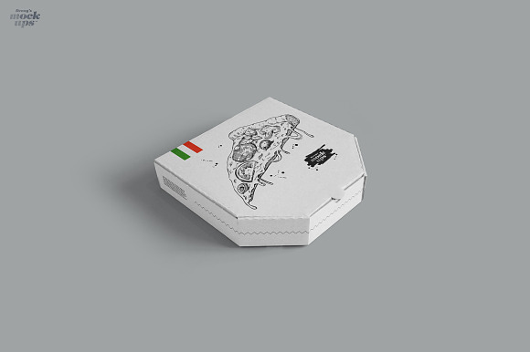 Pizza Box Mockup in Product Mockups - product preview 3