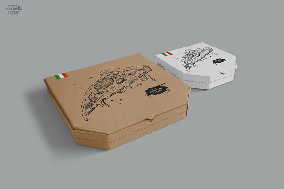 Pizza Box Mockup in Product Mockups - product preview 7