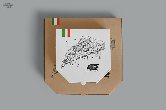 Pizza Box Mockup in Product Mockups - product preview 8