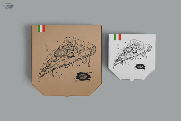 Pizza Box Mockup in Product Mockups - product preview 9
