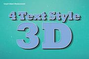 4 Text Style 3D for Adobe Photoshop
