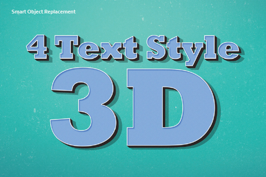 4 Text Style 3D for Adobe Photoshop in Photoshop Layer Styles - product preview 8