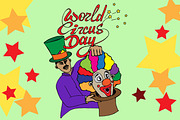 World Circus Day. Vector.