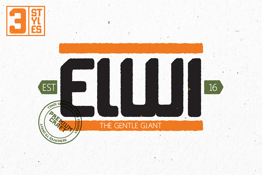 Elwi The Giant in Display Fonts - product preview 8