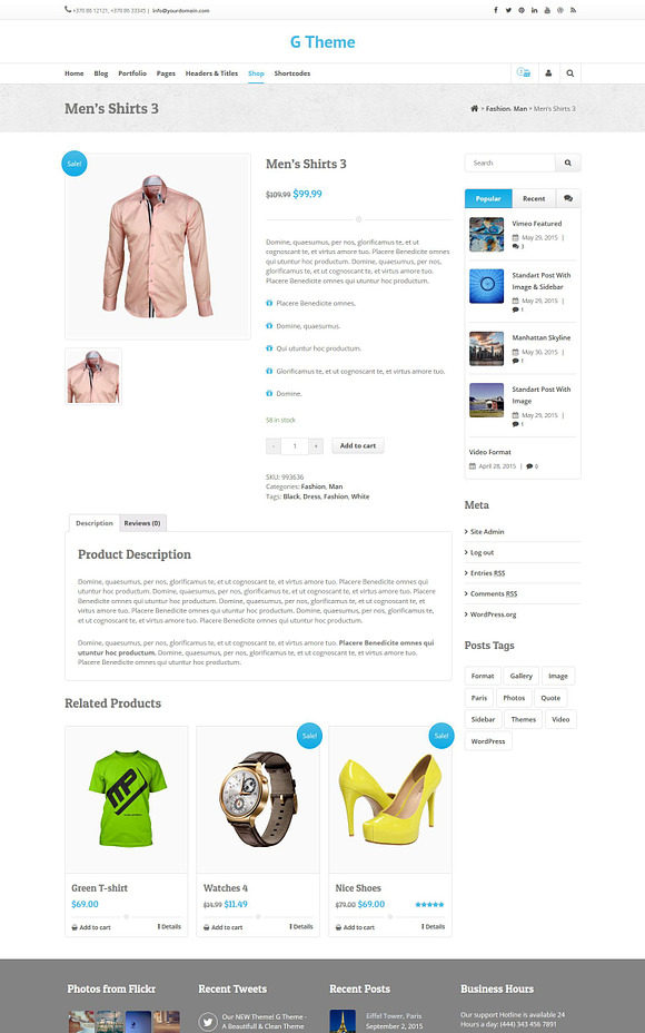 G Theme - Multi-purpose WP Theme in WordPress Commerce Themes - product preview 8